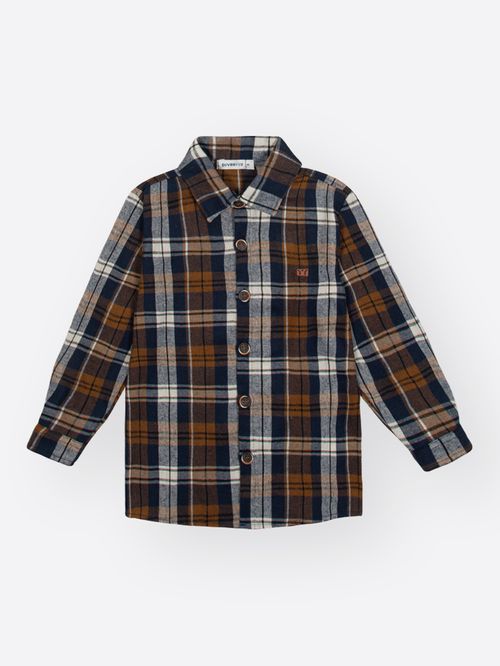 Camisa Flanela Infantil Menino Xadrez Divertto