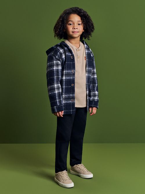 Camisa Overshirt Infantil Menino Xadrez Divertto