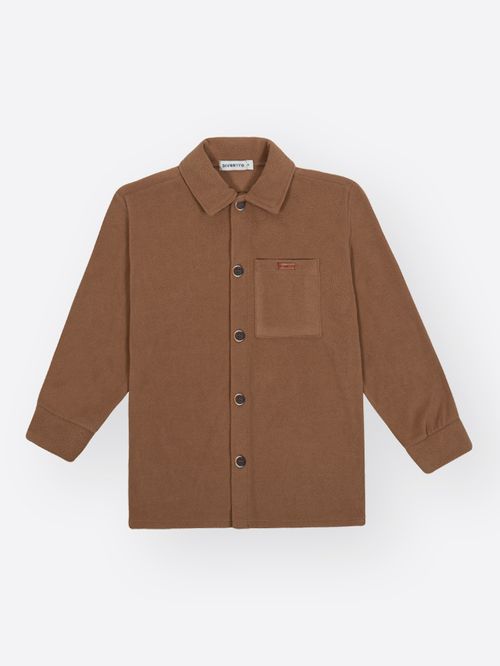 Camisa Overshirt Infantil Menino em Pelo Soft Divertto
