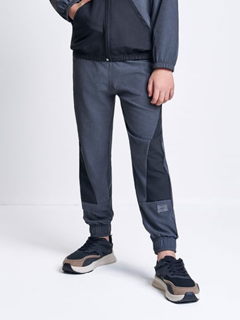 Calça Jogger Infantil Menino Bicolor Trail Divertto