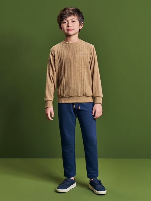 Conjunto em Tricot Infantil Menino Texture Divertto