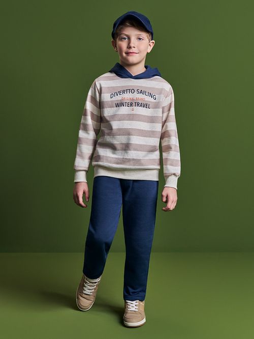 Conjunto Infantil Menino Listras Travel Divertto