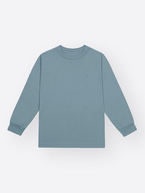 Camiseta Infantil Manga Longa em Meia Malha – Peça Básica para Looks de Inverno Confortáveis