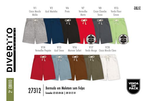 Bermuda Infantil Menino Divertto