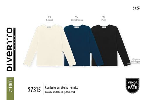 Camiseta Térmica Abertura Polegar Infantil Menino Divertto