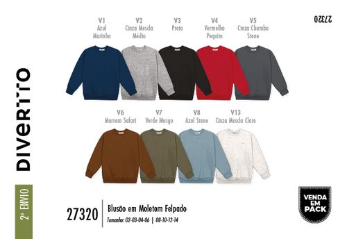 Blusão Infantil em Moletom Felpado – Blusa de Inverno Quentinha e Confortável