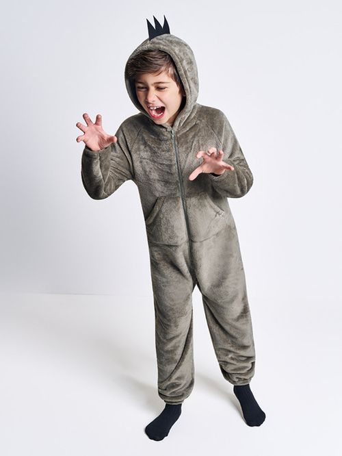 Pijama Kigurumi Infantil Menino Dinossauro Divertto