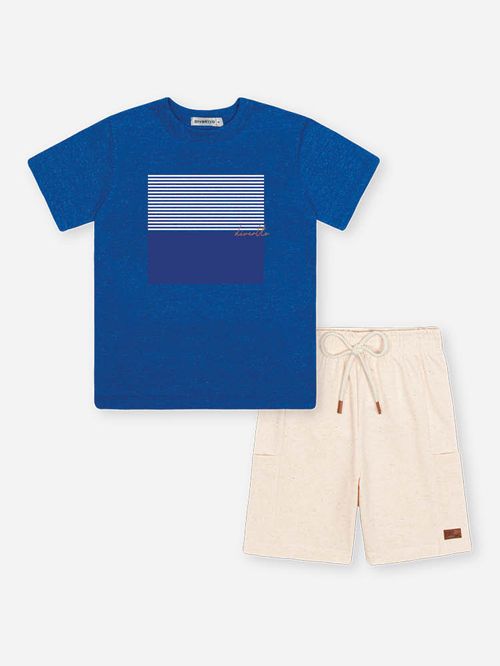 Conjunto Infantil Menino Geometric Blue Divertto