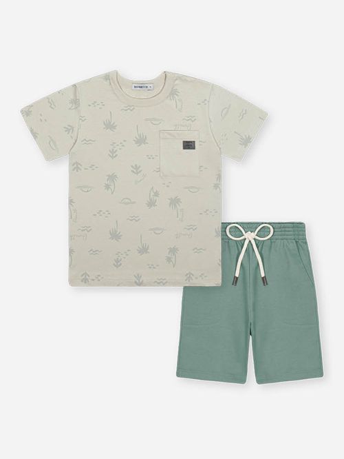 Conjunto Infantil Menino Praia de Palmas Divertto