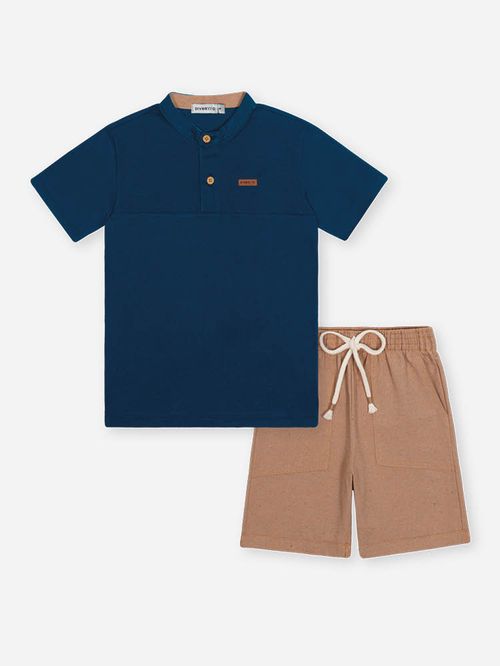 Conjunto Infantil Menino Grandad Blue Divertto