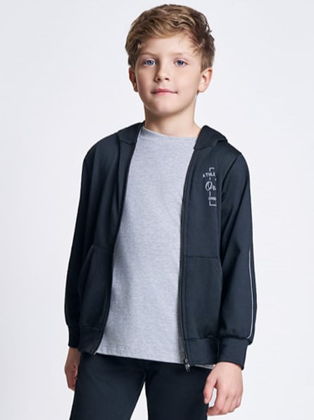 Jaqueta Malha Térmica Pesada Infantil Menino Divertto