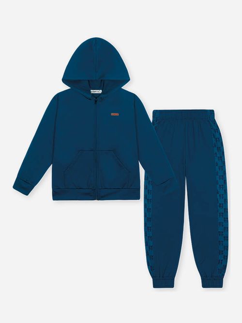 Conjunto Infantil Térmico com Jaqueta e Calça – Look de Inverno Quentinho em Malha Térmica Pesada