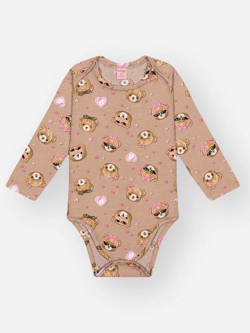 Body Bebê Inverno Térmico Estampado Suave e Quentinho