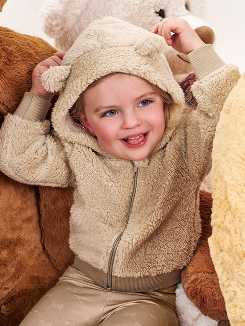 Conjunto Infantil Menina Teddy com Orelha Urso 3D Beli.me