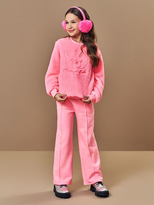 Blusão em Pelo Infantil Menina Ursa Always Cute Beli.me