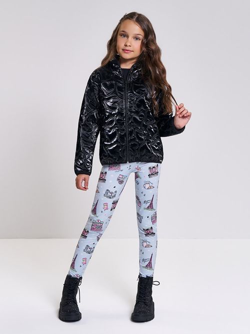 Calça Legging Quentinha Peluciada Infantil Estampas Divertidas