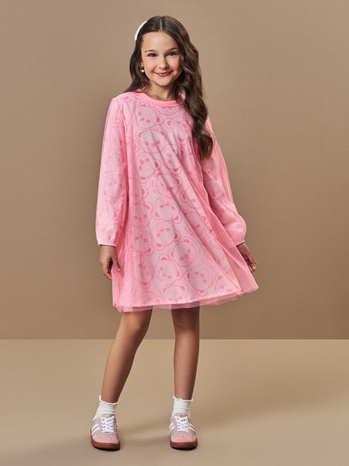 Vestido Infantil Menina em Tule Foil Belinha Beli.me