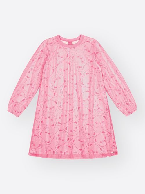 Vestido Infantil Menina em Tule Foil Belinha Beli.me