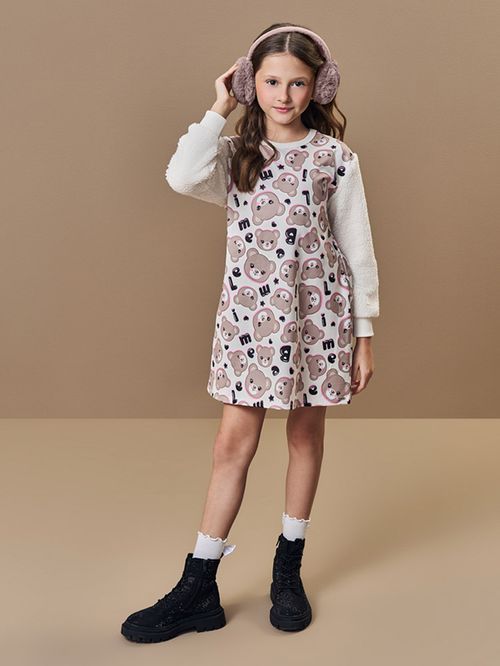 Vestido Peluciado Infantil Menina Belinha Beli.me