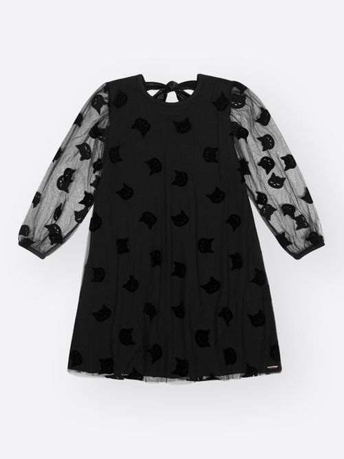 Vestido Infantil Menina em Tule de Gato Beli.me