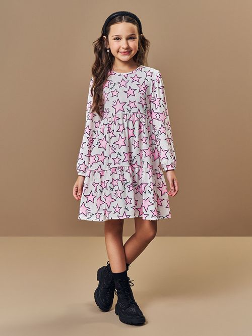 Vestido Infantil Menina Galaxy Beli.me