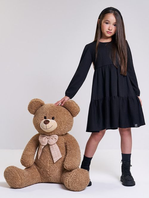 Vestido em Lastex Infantil Menina Midnight Sky Beli.me