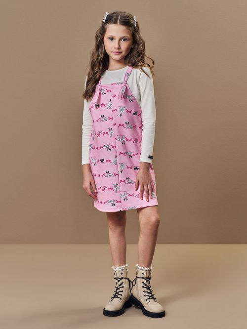 Conjunto Infantil Menina em Molecotton Dalmatas Beli.me