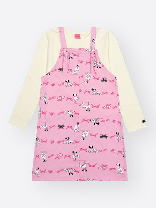 Conjunto Infantil Menina em Molecotton Dalmatas Beli.me