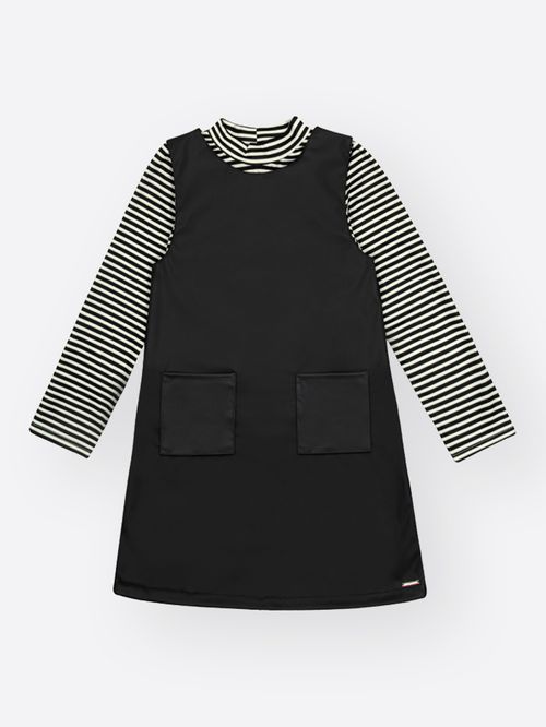 Conjunto Infantil Menina Listrado Petit Paris Beli.me