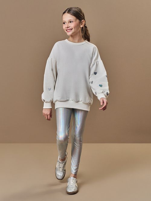 Conjunto em Malha Foil Infantil Menina Petit Beli.me