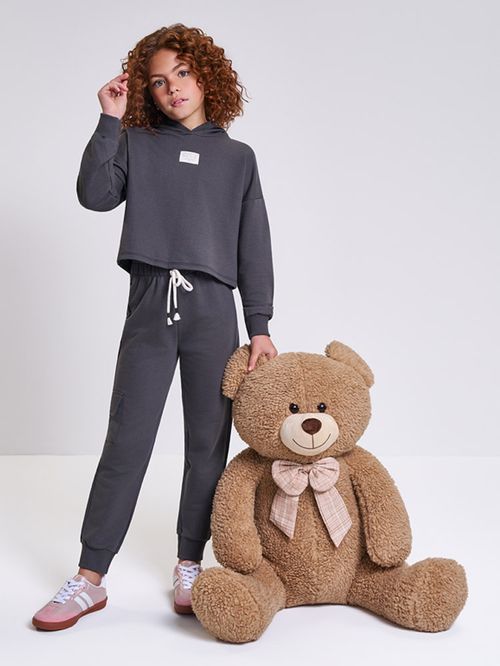 Conjunto Infantil Menina em Moletom Modern Cozy Beli.me