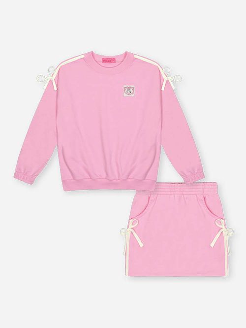 Conjunto Infantil Menina em Moletom Trend Ties Beli.me