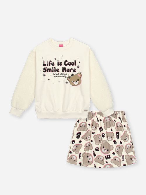 Conjunto Infantil Menina Belinha Life Is Cool Beli.me