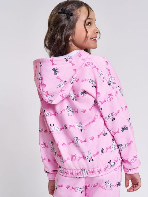 Conjunto Felpado Infantil Menina Dalmatas Print Beli.me