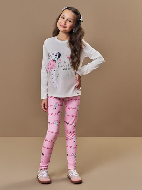 Conjunto Infantil Menina Dalmata Beli.me