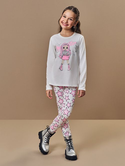 Conjunto Infantil Menina Estrela Pop  Beli.me