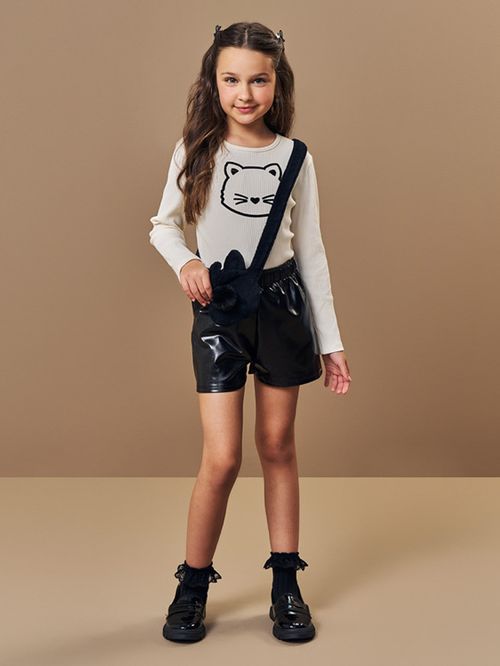 Conjunto Infantil Menina com Bolsa Cute Cat Beli.me