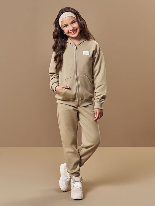 Calça Jogger Felpada Infantill Menina Beli.me