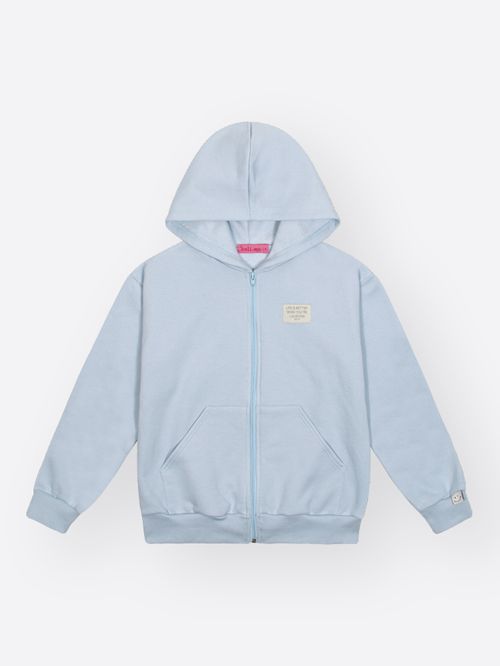 Jaqueta Felpada Infantil Menina com Capuz Beli.me