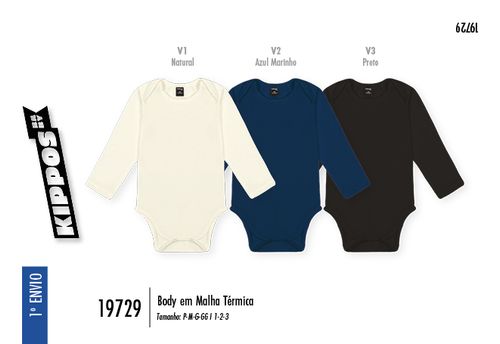 Body Térmico Bebê Menino Kippos