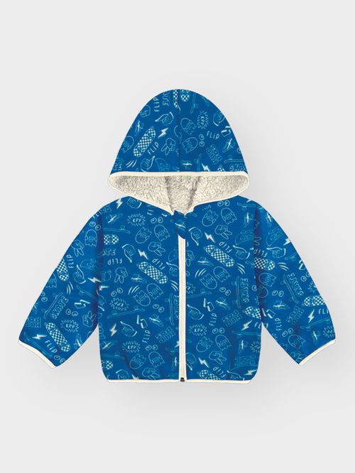 Jaqueta Dupla Face Bebê Menina Cool Print Kippos