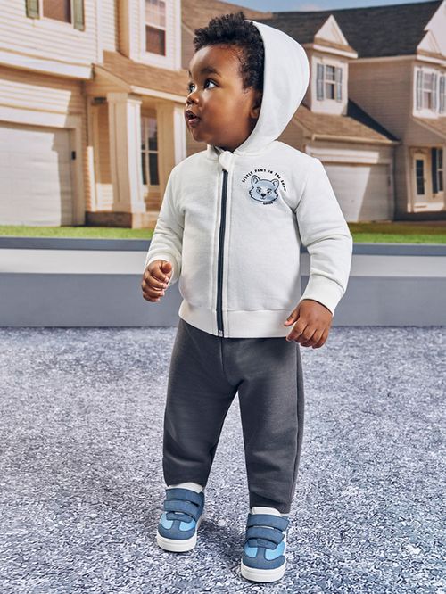 Conjunto Felpado Bebê Menino Mini Wolf Kippos