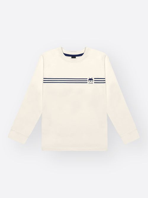 Camiseta Malha Infantil Menino Wolf Stripes Kippos