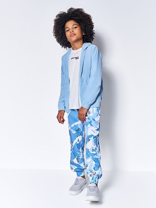 Jaqueta com Capuz em Nylon Infantil Menino Cloud Kippos