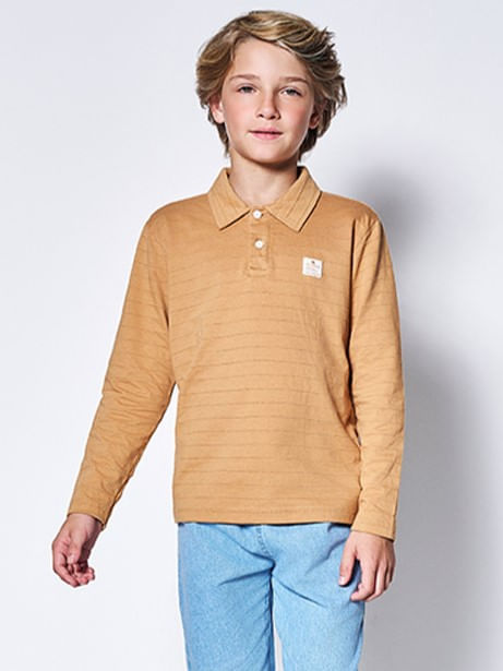 Camisa Polo Infantil Menino Space Horizon Kippos