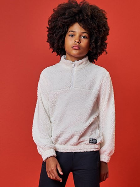 Blusão em Pelo Carneirinho Infantil Menino Kippos