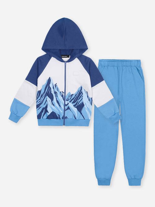 Conjunto Infantil Menino em Moletom Felpado Mountain Kippos