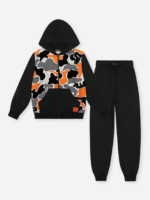 Conjunto Moletom Infantil Menino Camuflado Kippos