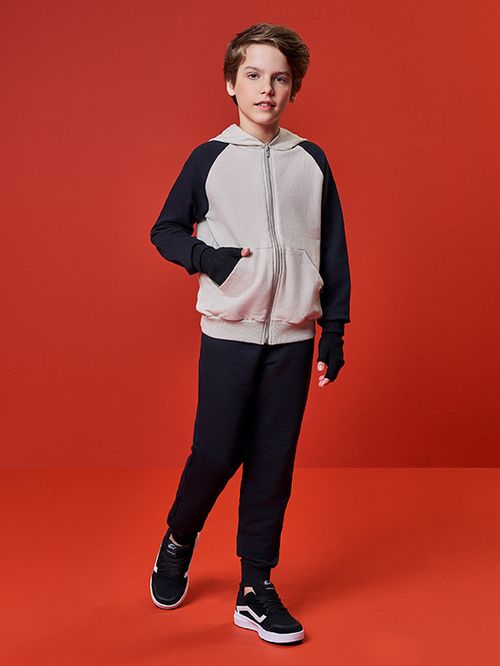 Conjunto em Moletom Infantil Menino Right Now Kippos