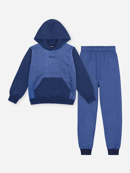 Conjunto Infantil Menino em Moletom Quadrilê Felpado Kippos